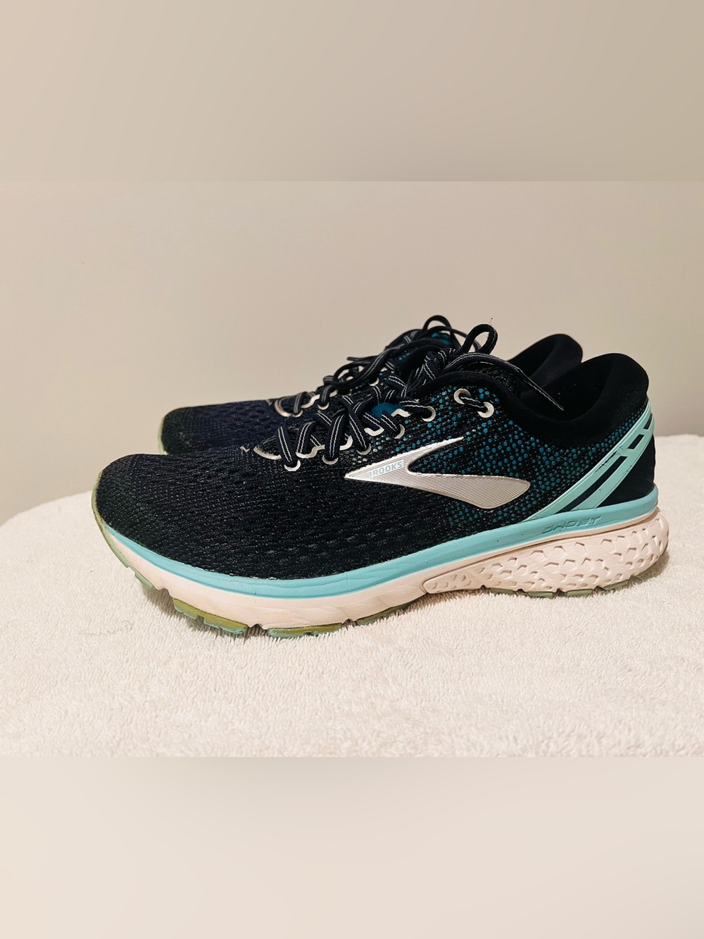 Brooks Ghost 11 Running Shoes Women’s Size 9.5 Blue Navy/Aqua 1202771B493